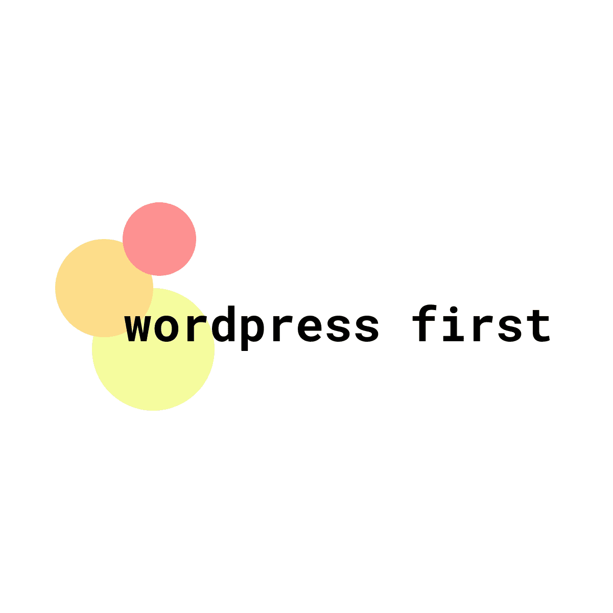 wordpress first